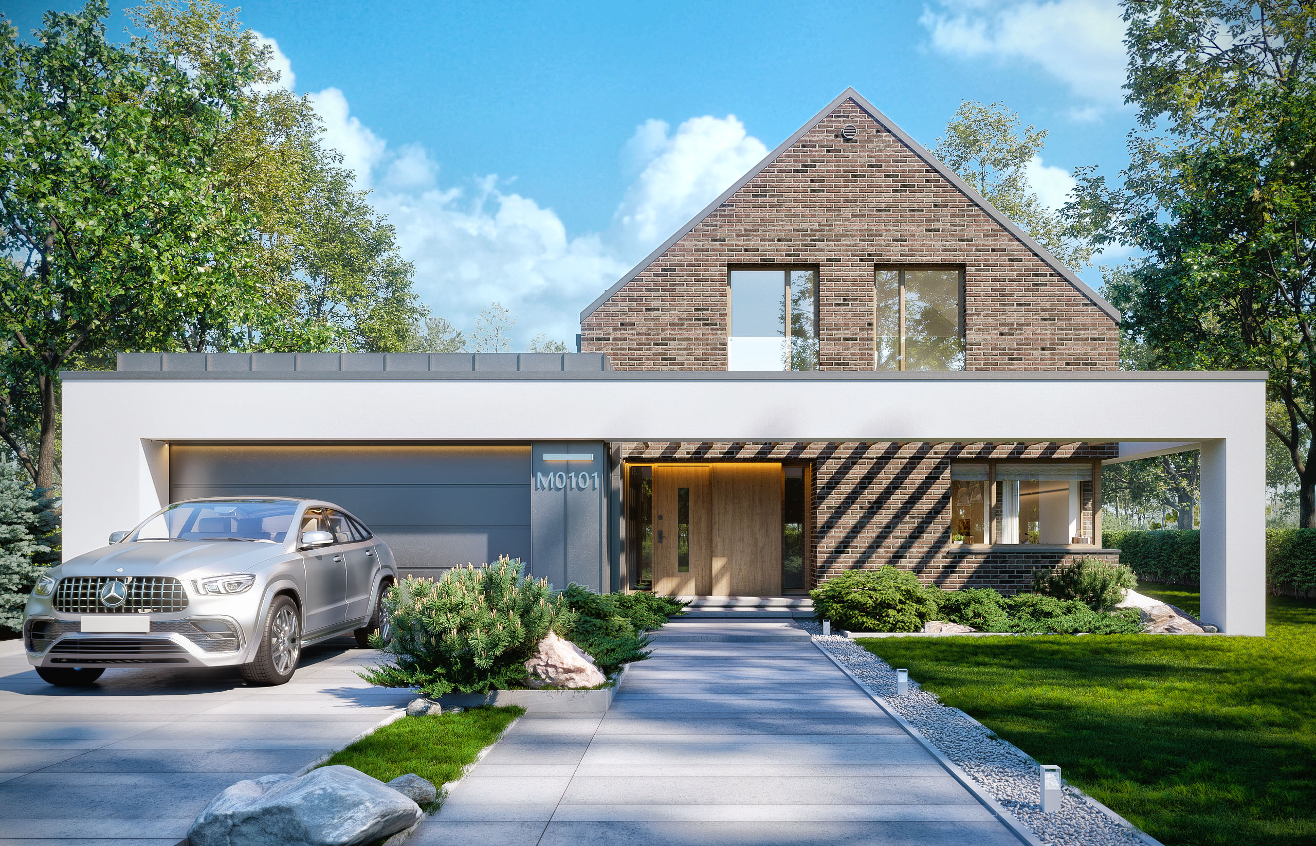 Dom jednorodzinny- projekt indywidualny Marcin Januszkiewicz 3xma