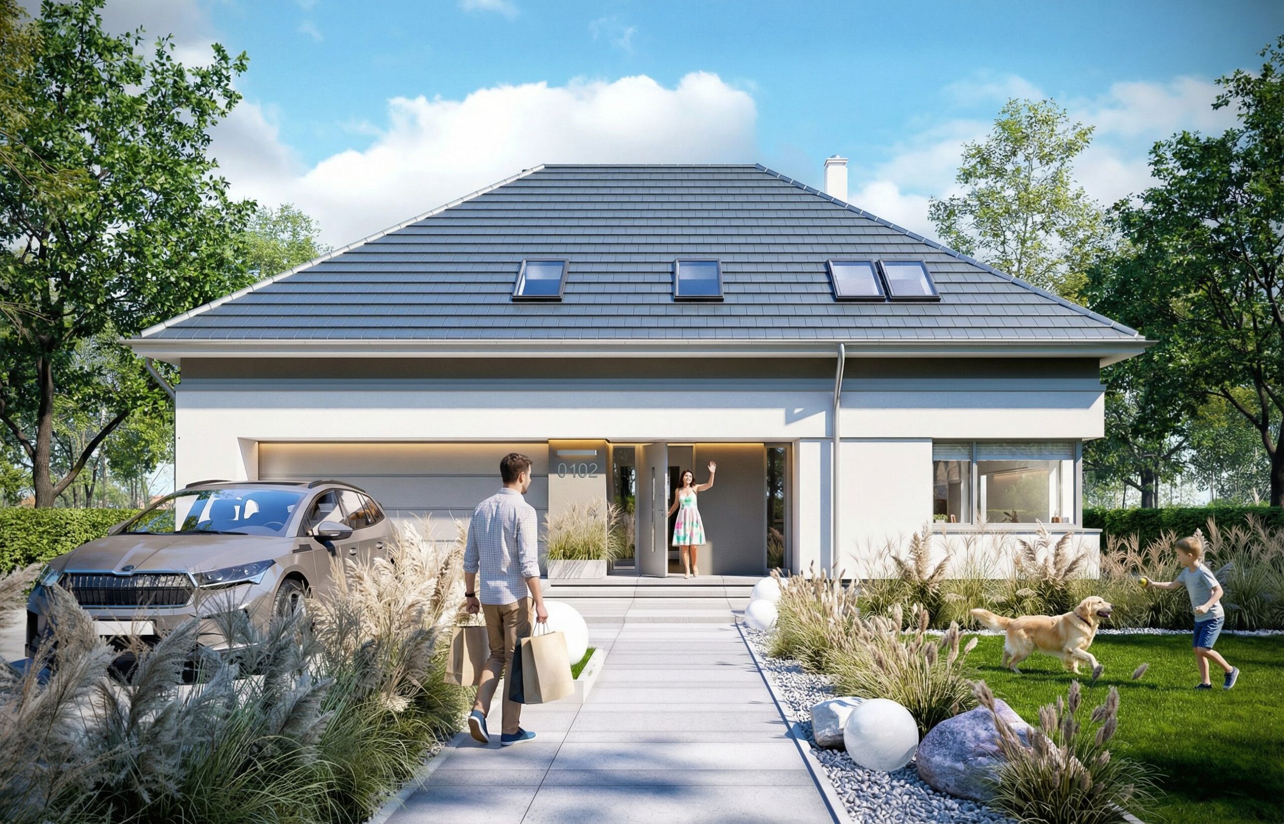 Dom jednorodzinny- projekt indywidualny Marcin Januszkiewicz 3xma