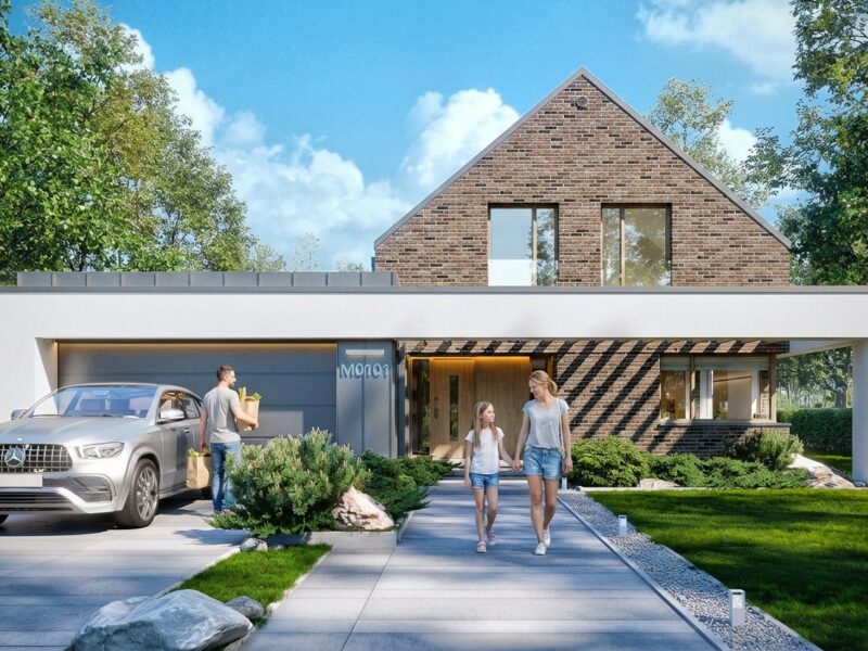 Dom jednorodzinny Eco M01 architekt Marcin Januszkiewicz